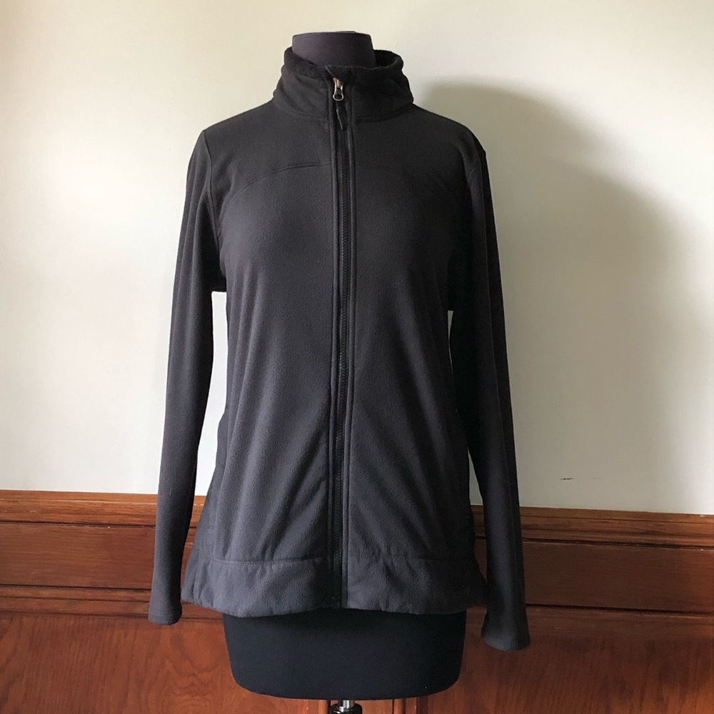 Marmot Black Full-Zip Fleece Butterfly Back Jacket